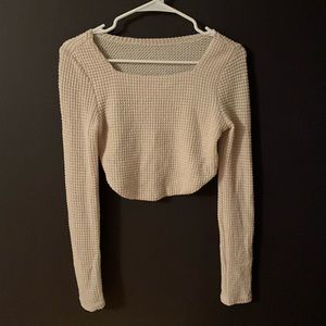 Knit cropped sweater